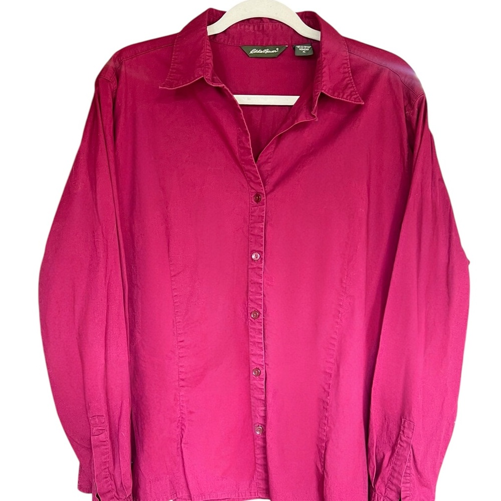 Eddie Bauer XL Pink Button-Up Shirt